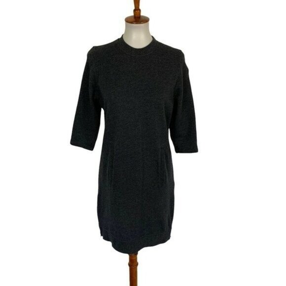 Fabletics Sweater Dress Small Gray Long Sleeve Athleisure Cozy - Picture 1 of 6